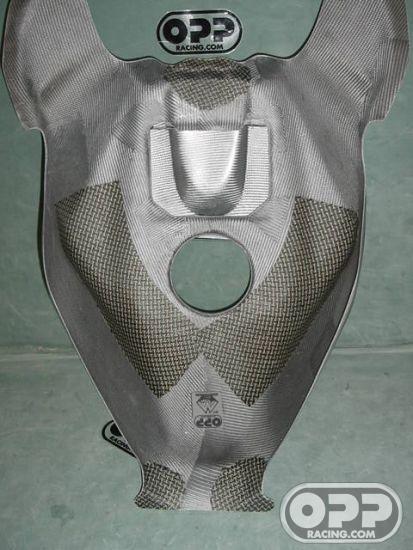 Titanium Silver - Tank Cover HRC - CBR600RR 2003-2004 image