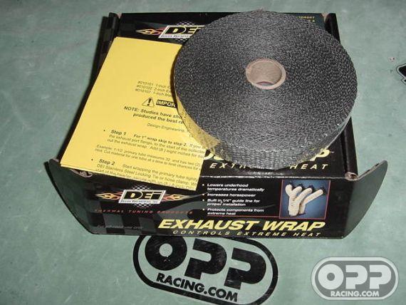  Graphite Black Exhaust Header Wrap 1 x 50ft. BLACK COLOR image