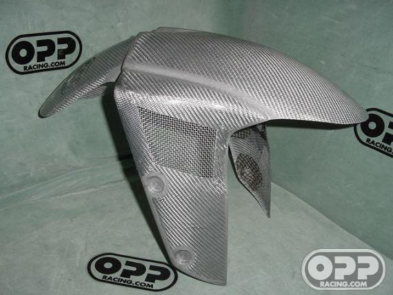 Titanium Silver - Front Fender Vented - ZX6R/RR 2005-2006 & ZX10R 2004-2005 image