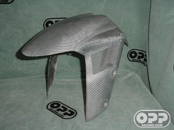 Titanium Silver - Front Fender Vented - ZX6R/RR 2005-2006 & ZX10R 2004-2005 image