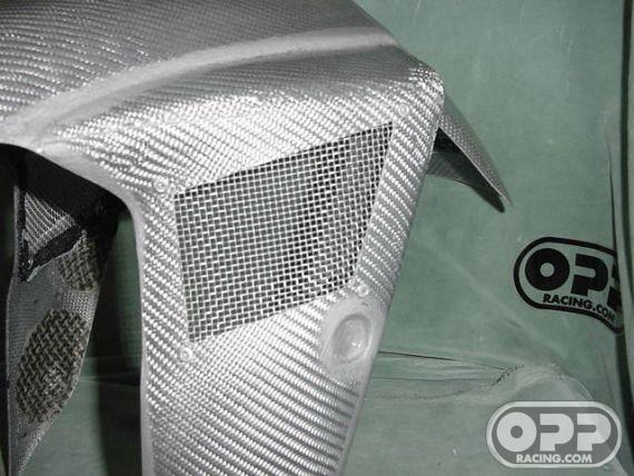 Titanium Silver - Front Fender Vented - ZX6R/RR 2005-2006 & ZX10R 2004-2005 image