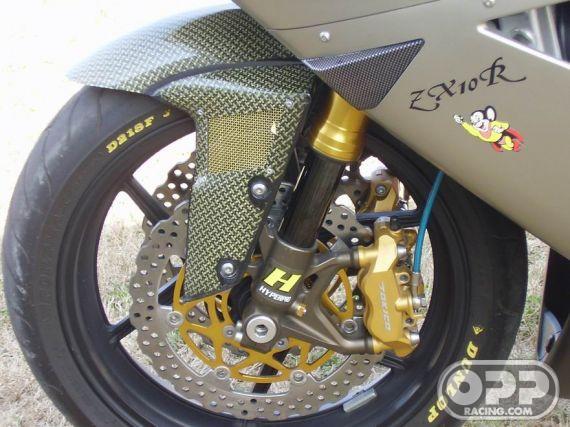 Carbon Kevlar - Front Fender Vented - ZX6R/RR 2005-2006 & ZX10R 2004-2005 image
