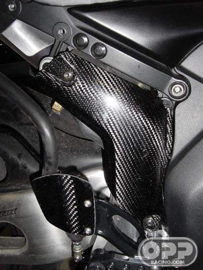 Carbon Fiber - Exhaust Shield Mid-Pipe - CBR1000RR 2004-2007 image