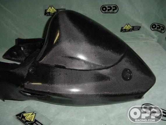 Carbon Fiber - Passenger Seat Cover - Hayabusa 1999-2007 image