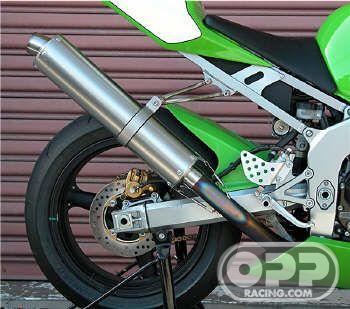  Sato Titanium Full Exhausts - Kawasaki ZX6R/RR 2003-2004 (Titanium-Oval Cannister) image