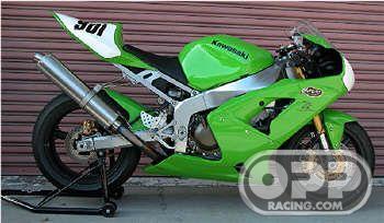  Sato Titanium Full Exhausts - Kawasaki ZX6R/RR 2003-2004 (Titanium-Oval Cannister) image
