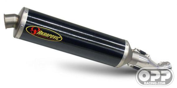  Akrapovic Slip-on Exhaust - Kawasaki ZX10R 2004-2005 (Carbon-Oval Cannister) image