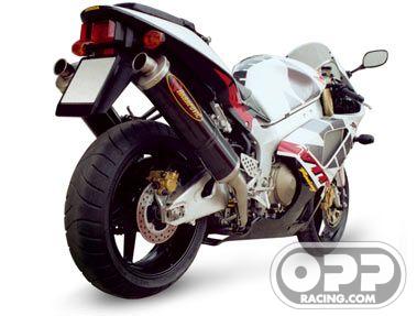  Akrapovic Slip-on Exhaust - Honda RC51 SP2 2002-2006 (Carbon-Oval Cannister) image