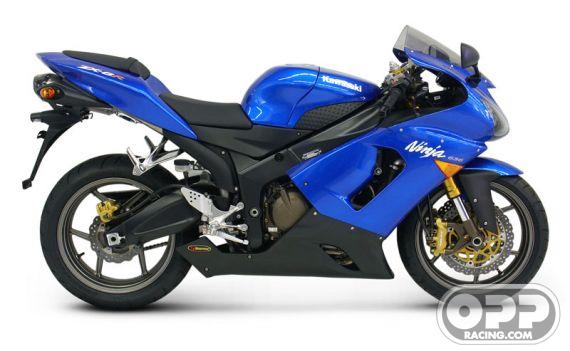  Akrapovic Evolution Exhaust - Kawasaki ZX6R/RR 2005-2006 (Titanium-Oval Cannister) image