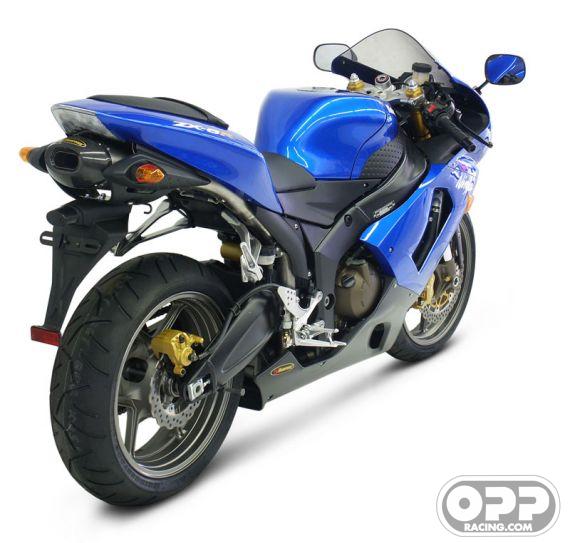  Akrapovic Evolution Exhaust - Kawasaki ZX6R/RR 2005-2006 (Titanium-Oval Cannister) image