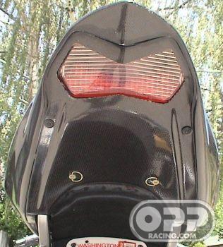 Carbon Fiber - Antidraft for OEM Tail - ZX6R 2003-2004 image