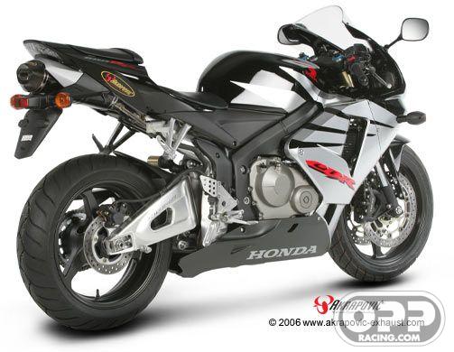  Akrapovic Evolution Exhaust - Honda CBR600RR 2005-2006 (Carbon-Hex Cannister) image
