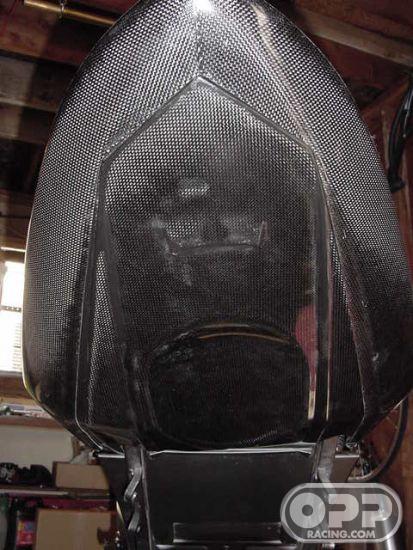 Carbon Fiber - Antidraft for Solo Seat - ZX10R 2004-2005 image