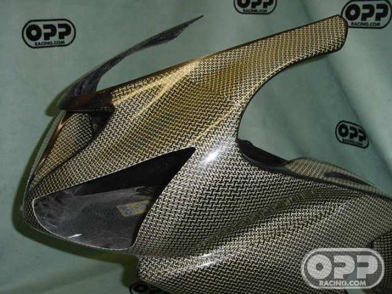 Carbon Kevlar - Upper - ZX6R/RR 2005-2006 image