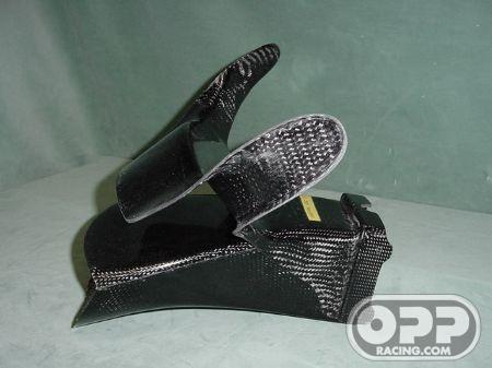 Carbon Fiber - Tachometer Support & SBK Airduct - ZX6R/RR 2003-2004 image