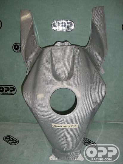 Titanium Silver - Tank Cover with Airduct Covers - CBR600RR 2005-2006 image