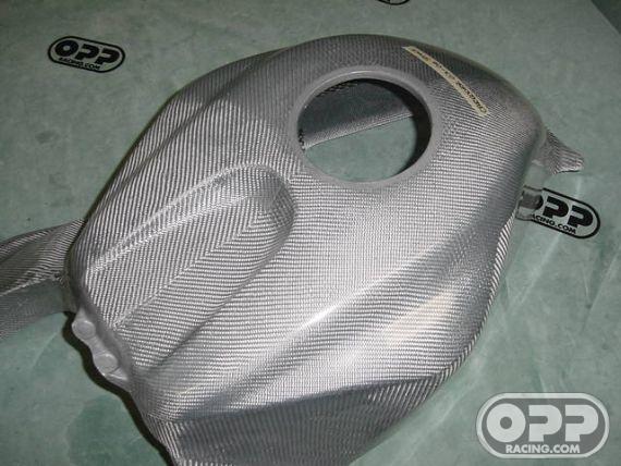 Titanium Silver - Tank Cover with Airduct Covers - CBR600RR 2005-2006 image