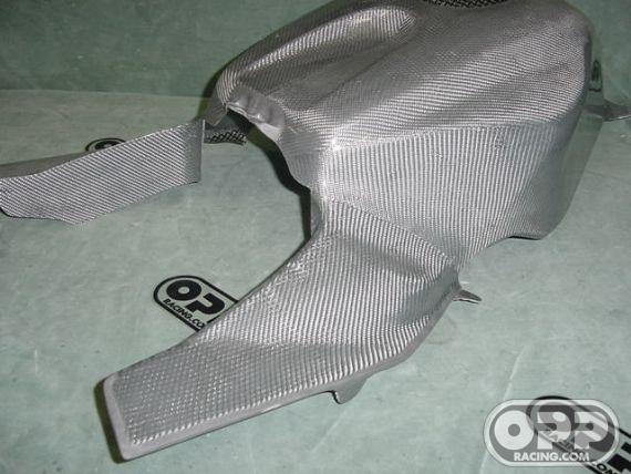 Titanium Silver - Tank Cover with Airduct Covers - CBR600RR 2005-2006 image