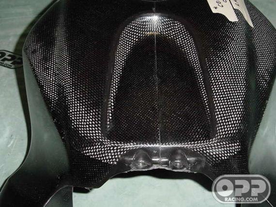 Carbon Fiber - Tank Cover with Airduct Covers - CBR600RR 2005-2006 image