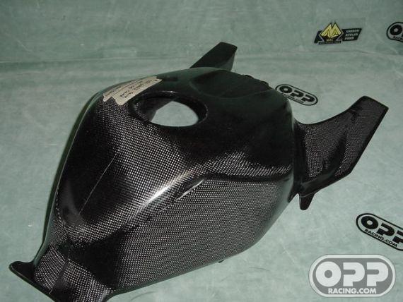 Carbon Fiber - Tank Cover with Airduct Covers - CBR600RR 2005-2006 image