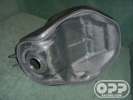 Titanium Silver - Fuel Tank for OEM Cap - ZX6R/RR 2003-2004 image