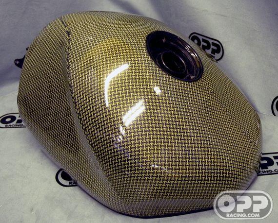 Carbon Kevlar - Fuel Tank for OEM Cap - ZX6R/RR 2003-2004 image