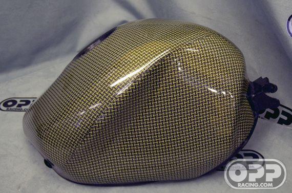 Carbon Kevlar - Fuel Tank for OEM Cap - ZX6R/RR 2003-2004 image