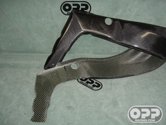 Carbon Fiber - Frame Protectors - ZX6R/RR 2005-2006 image