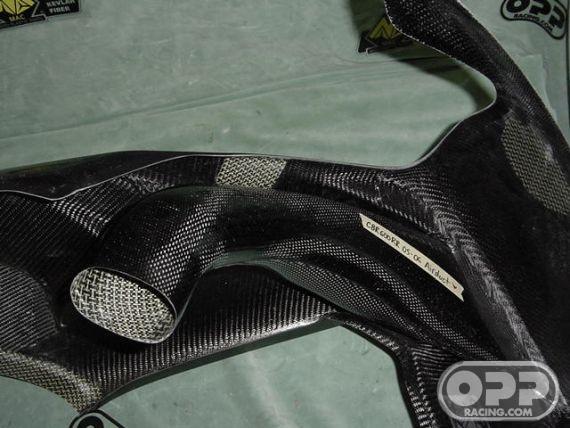 Carbon Fiber - Airduct SBK Right - CBR600RR 2005-2006 image