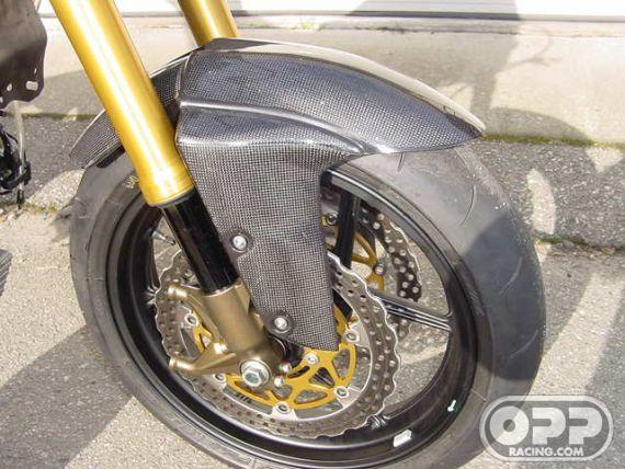 Carbon Fiber - Front Fender - ZX6R/RR 2005-2006 & ZX10R 2004-2005 image