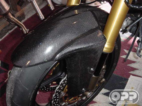 Carbon Fiber - Front Fender - ZX6R/RR 2005-2006 & ZX10R 2004-2005 image