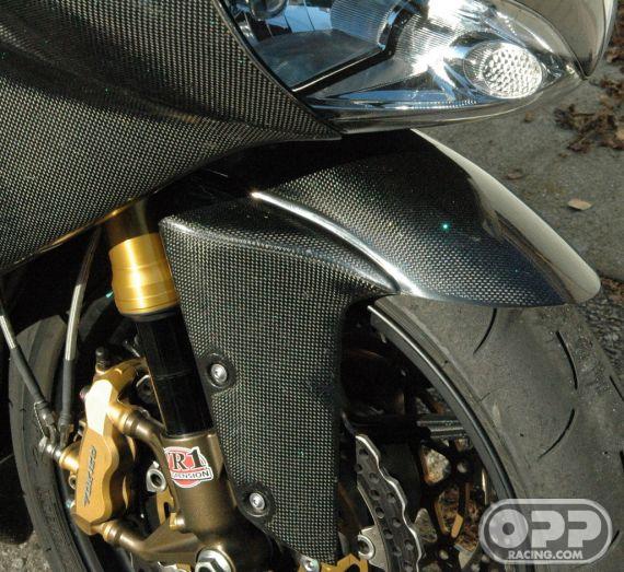 Carbon Fiber - Front Fender - ZX6R/RR 2005-2006 & ZX10R 2004-2005 image