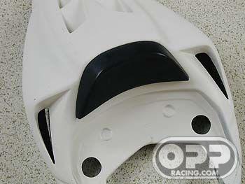 Carbon Fiber - Lumbar Support for Solo Seat Tail (Desmosedici-style) - Ducati 749-999 image