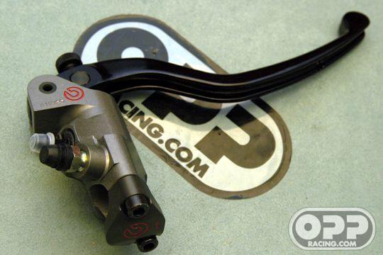  Brembo 19x20 Billet Radial Brake Master Cylinder with Standard Lever image