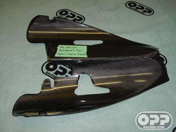 Carbon Fiber - Antidraft for OEM Tail - R1 2004-2006 image