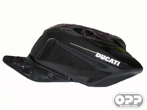 Carbon Fiber - Fuel Tank for OEM Cap - Ducati 1198-1098-848 image