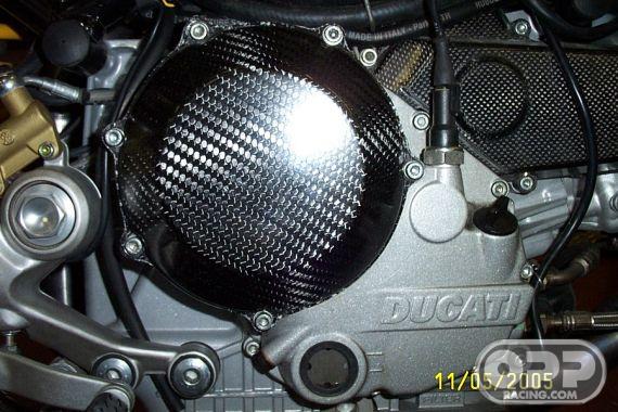 Carbon Fiber - Clutch Cover (Closed) - Ducati 748-916-996-998 & 749-999 & 848-1098 & Monster image