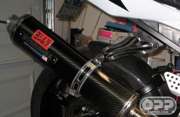 Carbon Fiber - Exhaust Bracket - GSXR600 2001-2005 & GSXR750 2000-2005 & GSXR1000 2001-2004 image
