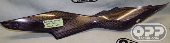 Carbon Fiber - Seat Panel Inserts (Pair) - RSV1000 2004-2005 image