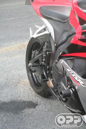  LighTech Rearsets with Fixed Foot Pegs - Honda CBR600RR 2003-2006 image