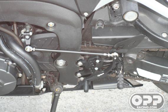  LighTech Rearsets with Fixed Foot Pegs - Honda CBR600RR 2003-2006 image