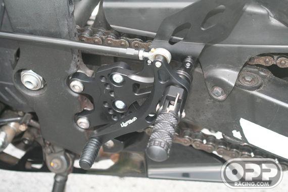  LighTech Rearsets with Fixed Foot Pegs - Honda CBR600RR 2003-2006 image
