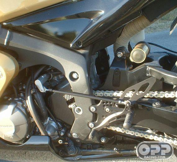  LighTech Rearsets with Fixed Foot Pegs - Honda CBR600RR 2003-2006 image