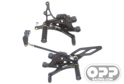  LighTech Rearsets with Fixed Foot Pegs - Honda CBR1000RR 2004-2007 image