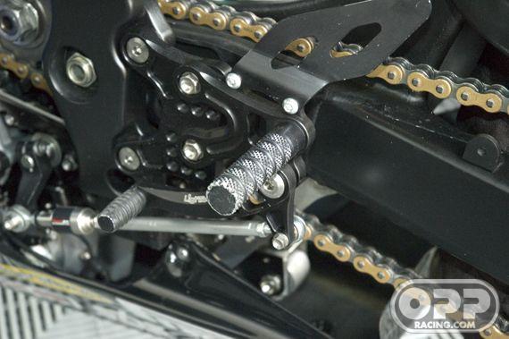  LighTech Rearsets with Fixed Foot Pegs - Kawasaki ZX6R 2005-2008 image