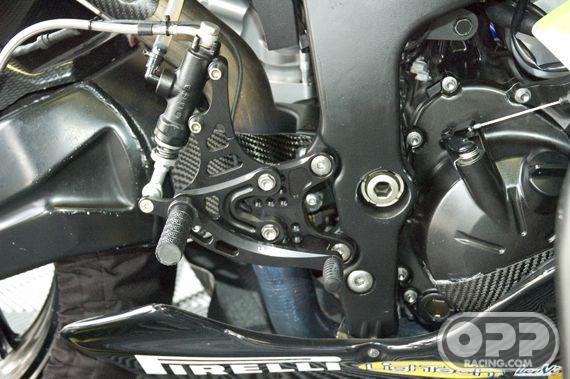  LighTech Rearsets with Fixed Foot Pegs - Kawasaki ZX6R 2005-2008 image