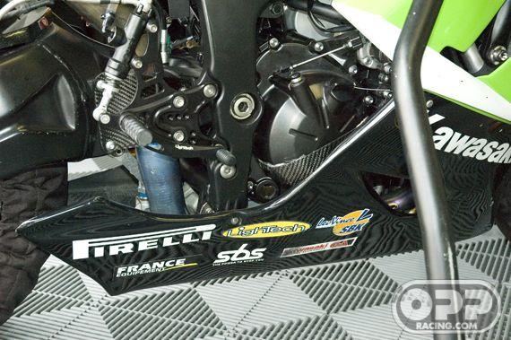  LighTech Rearsets with Fixed Foot Pegs - Kawasaki ZX6R 2005-2008 image