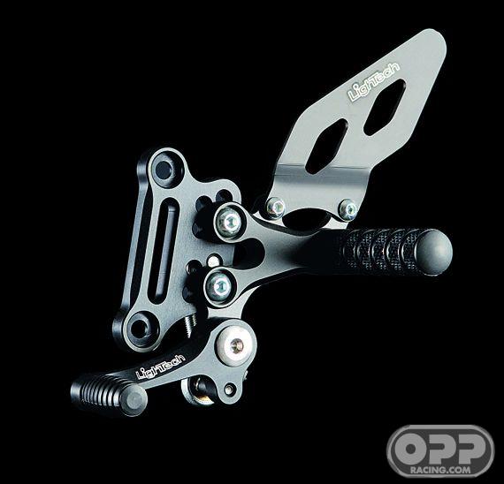 LighTech Rearsets with Fixed Foot Pegs - Kawasaki ZX10R 2004-2005 image