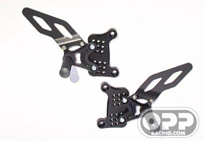  LighTech Rearsets with Fixed Foot Pegs - MV Agusta F4 / Brutale (No Levers) image