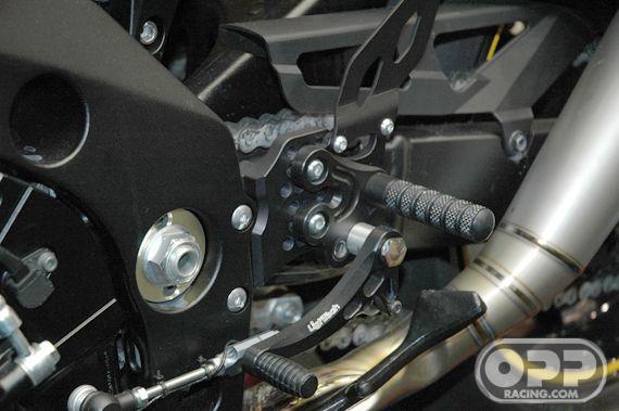  LighTech Rearsets with Fixed Foot Pegs - Suzuki GSXR 1000 2007-2008 image